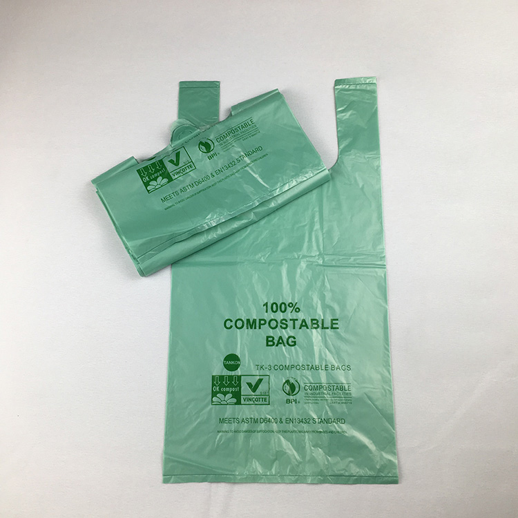 Fully Degradable Vest Bag Degradable Shopping Bags